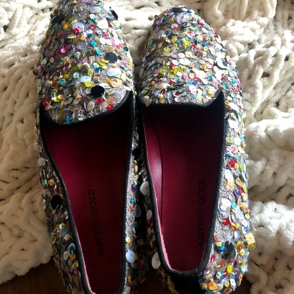 Anthro Los Angeles sequin slip-on loafer - Picture 4 of 8